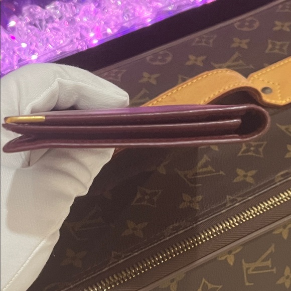 Cartier Burgandy Leather Wallet with Gold Accent - Picture 14 of 15